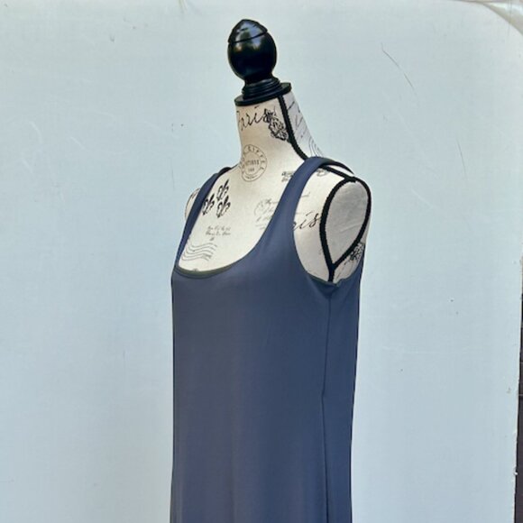 Vintage Banana Republic Gray Maxi Sheath Dress XL - Picture 2 of 3